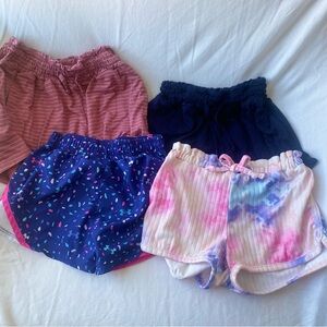 Pink and Blue Casual Shorts Set